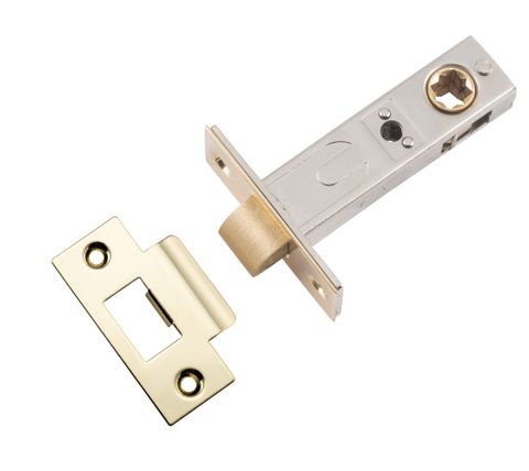 Tube TRA21451 Latch Split Cam 't' Striker Polished Brass Backset 60mm