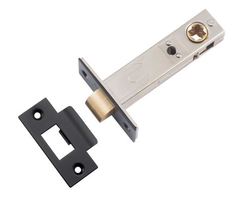 Tube TRA21461 Latch Split Cam 't' Striker Matt Black Backset 70mm