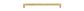 Cabinet TRA22120 Pull Brunswick Knurled Brushed Gold PVD L266XW15XP40