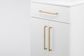 Cabinet TRA22120 Pull Brunswick Knurled Brushed Gold PVD L266XW15XP40