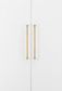 Cabinet TRA22130 Pull Brunswick Knurled Brushed Gold PVD L330XW15XP40