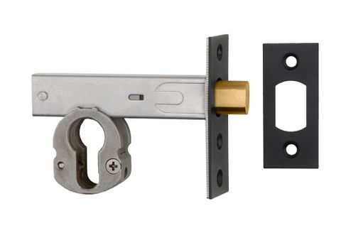 Iver TRA22152 Mortice Deadbolt Euro Matt Black Backset 60mm