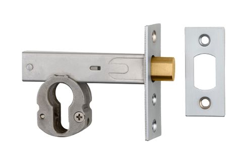 Iver TRA22153 Mortice Deadbolt Euro Brushed Chrome Backset 60mm