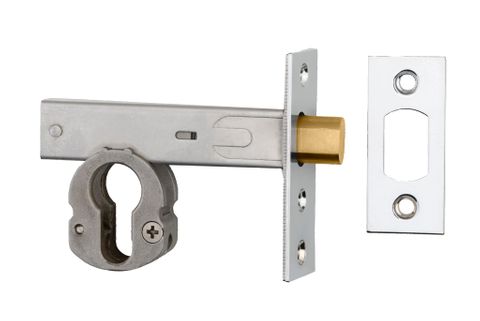 Iver TRA22154 Mortice Deadbolt Euro Polished Chrome Backset 60mm