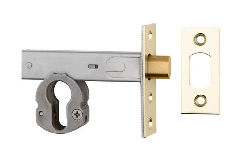 Iver TRA22156 Mortice Deadbolt Euro Polished Brass Backset 60mm