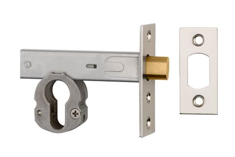 Iver TRA22158 Mortice Deadbolt Euro Polished Nickel Backset 60mm