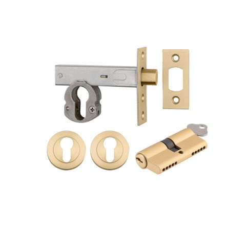 Mortice TRA22160K60KKER Deadbolt Eu B/Gold PVD Bset 60mm Key/Key Esc Rnd Kit