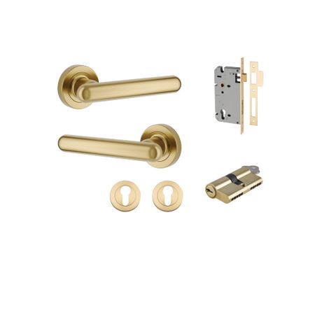 Iver Puerto Round Rose Entrance Lever Kit (Key/Key)