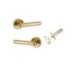 Iver TRA24000KIBPRIV60 Door Lvr Puerto Rose Rnd Brsh Gold PVD Inbuilt Priv Kit