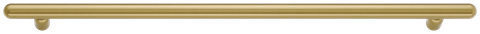 Iver TRA24070 Cabinet Pull Puerto Brushd Gold PVD L536xw18xp43 Ctc450