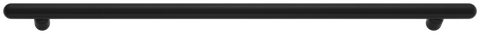 Iver TRA24073 Cabinet Pull Puerto Matt Black L536xw18xp43mm CTC 450mm