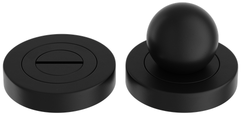 Iver TRA24143 Priv Turn Puerto Rose Round C/Fix Matt Black D52x P40mm