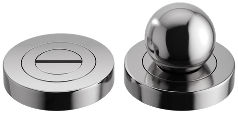 Iver TRA24144 Priv Turn Puerto Rose Rnd C/Fix Polished Chrome D52xp40