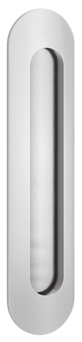 Iver TRA24164 Flush Pull Oval Polished Chrome H225mm X W50mm X P2.5mm