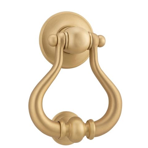 Tradco TRA4503 Iver Door Knocker Sarlat B/Brass H137xw115xp60mm