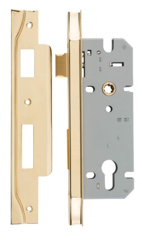 Mort TRA6028 Lock Eu Rebated PB CTC85 B/Set 45