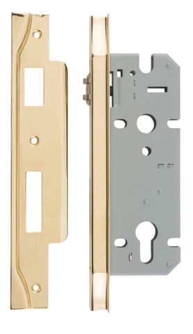 Iver Rebated 85mm Euro Roller Mortice Locks 45mm Backset