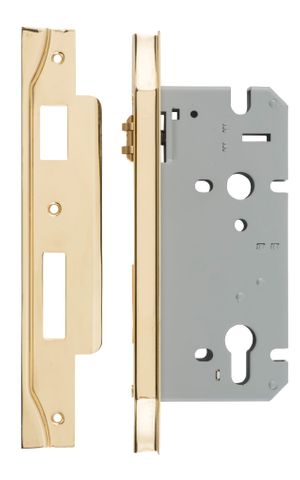 Iver Rebated 85mm Euro Roller Mortice Locks 60mm Backset