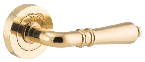 Door TRA9200 Lever Sarlat Rnd Rose PB D52xp58mm