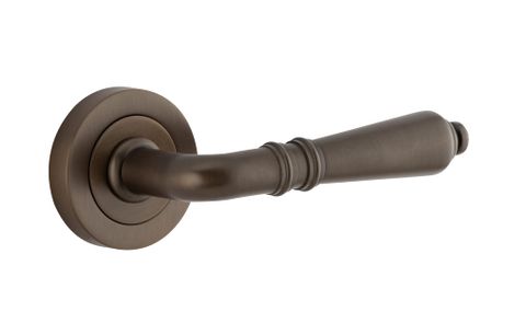Door TRA9201 Lever Sarlat Rnd Rose AB D52xp58mm