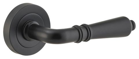 Door TRA9203 Lever Sarlat Rnd Rose Mb D52xp58mm