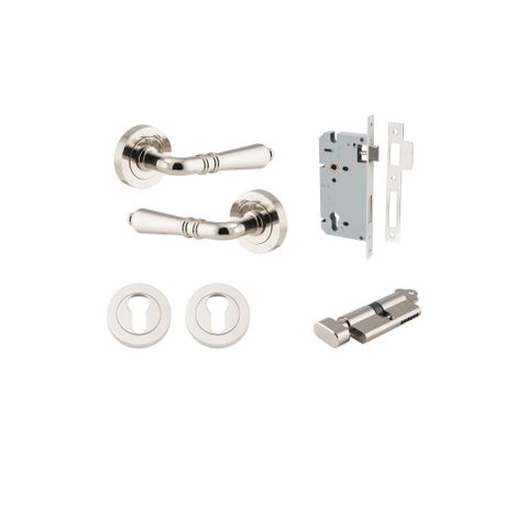 Door TRA9208KENTR60KT Lvr Sarlat Rnd Rose Pair Pn D52XP58 Entr Kit