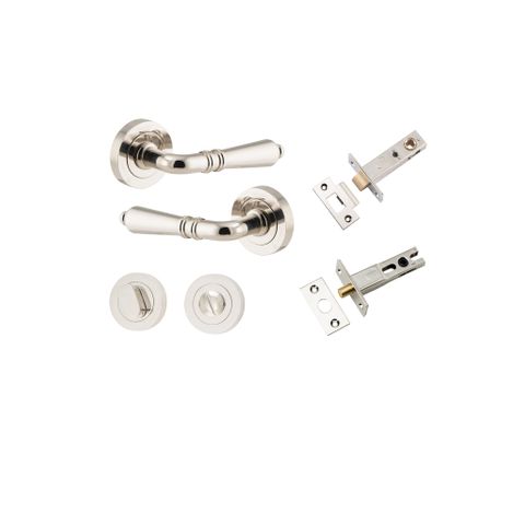 Door TRA9208KPRIV60 Lvr Sarlat Rnd Rose Pair Pn D52XP58 Priv Kit