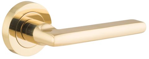 Door TRA9210 Lvr Baltimore Rnd Rose PB D52xp58mm