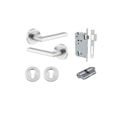 Door TRA9215KENTR60KK Lvr Baltimore Rnd Rose Pair BC D52XP58 Entr Kit