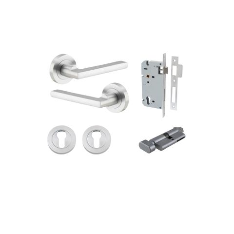Door TRA9215KENTR60KT Lvr Baltimore Rnd Rose Pair BC D52XP58 Entr Kit