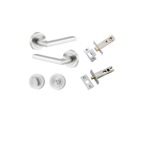 Door TRA9215KPRIV60 Lvr Baltimore Rnd Rose Pair BC D52XP58 Priv Kit