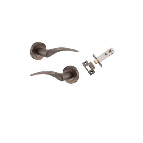 Iver Oxford Round Rose Passage Lever Kit W/ Latch