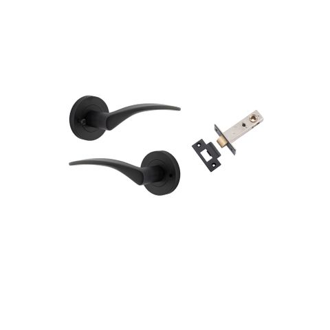 Door TRA9223KIBPRIV60 Lever Oxford Round Rose Inbuilt Priv Pair Mb D58xp64mm