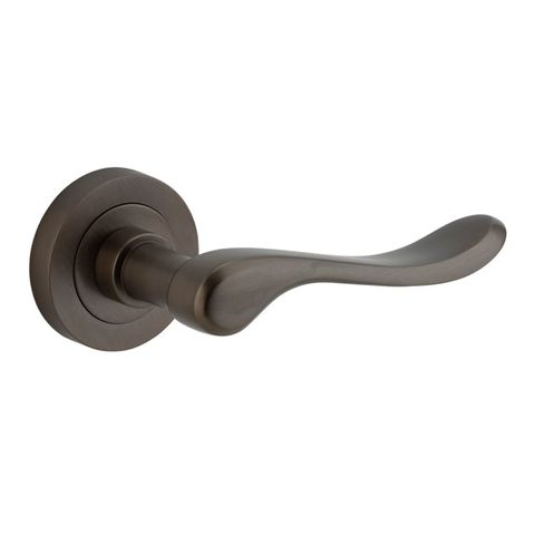 Door TRA20791 Lever Stirling Round Rose Signature Brass D52xp64mm