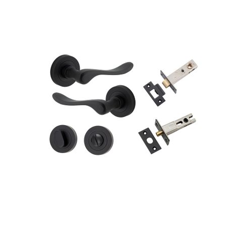 Door TRA20793KPRIV60 Lever Stirling Round Rose Mb D52xp64mm Privacy Kit