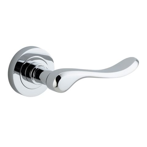 Door TRA20794 Lever Stirling Round Rose Polished Chrome D52xp64mm