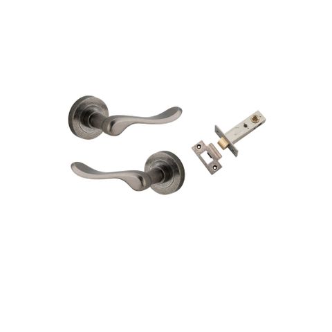 Door TRA20797KPASS60 Lvr Strlg Rnd Rose Distressed Nickel D52XP64 Passge Kit