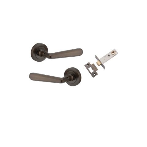 Iver Copenhagen Round Rose Passage Lever Kit W/ Latch