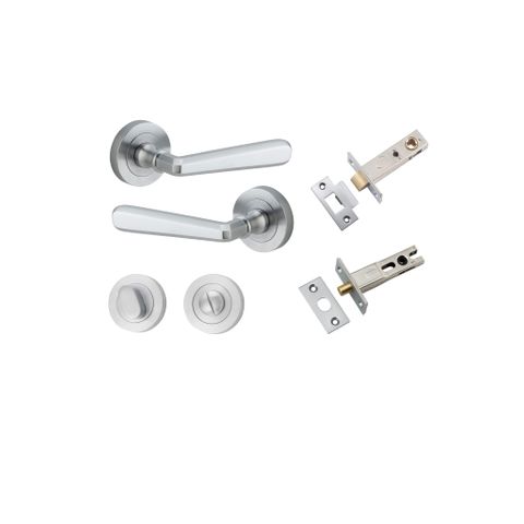 Door TRA20805KPRIV60 Lvr Copenhagen Rnd Rose Brushed Chrome D52XP61 Priv Kit