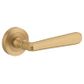 Door TRA20806 Lever Copenhagen Round Rose Brushed Brass D52xp61mm