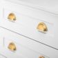 Drawer TRA20816 Pull Sarlat Brushed Brass H38xl96mm Ctc64mm