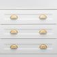 Drawer TRA20816 Pull Sarlat Brushed Brass H38xl96mm Ctc64mm
