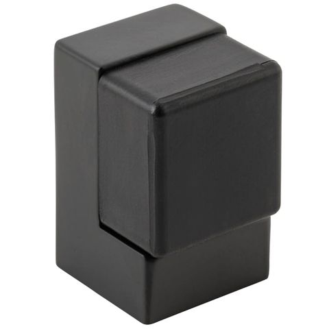 Tradco TRA20823 20823 Square Door Stop Matt Black H50xw32xd35mm