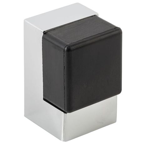 Tradco TRA20824 20824 Square Door Stop Polished Chrome H50xw32xd35mm