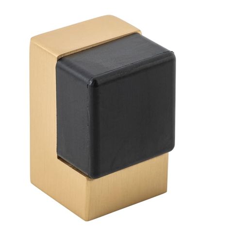 Tradco TRA20826 20826 Square Door Stop Brushed Brass H50xw32xd35mm