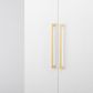 Cabinet TRA20916 Pull Baltimore B/Brass L340xw8xp36mm Bd20mm Ctc320mm