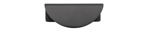 Drawer TRA20933 Pull Osaka Lip Matt Black L80xh35xd40mm Ctc64mm
