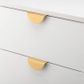 Drawer TRA20936 Pull Osaka Lip Brushed Brass L80xh35xd40mm Ctc64mm