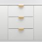 Drawer TRA20936 Pull Osaka Lip Brushed Brass L80xh35xd40mm Ctc64mm