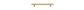 Cabinet TRA21006 Pull Helsinki B/Brass L173xp36mm Bd11mm Ctc128mm
